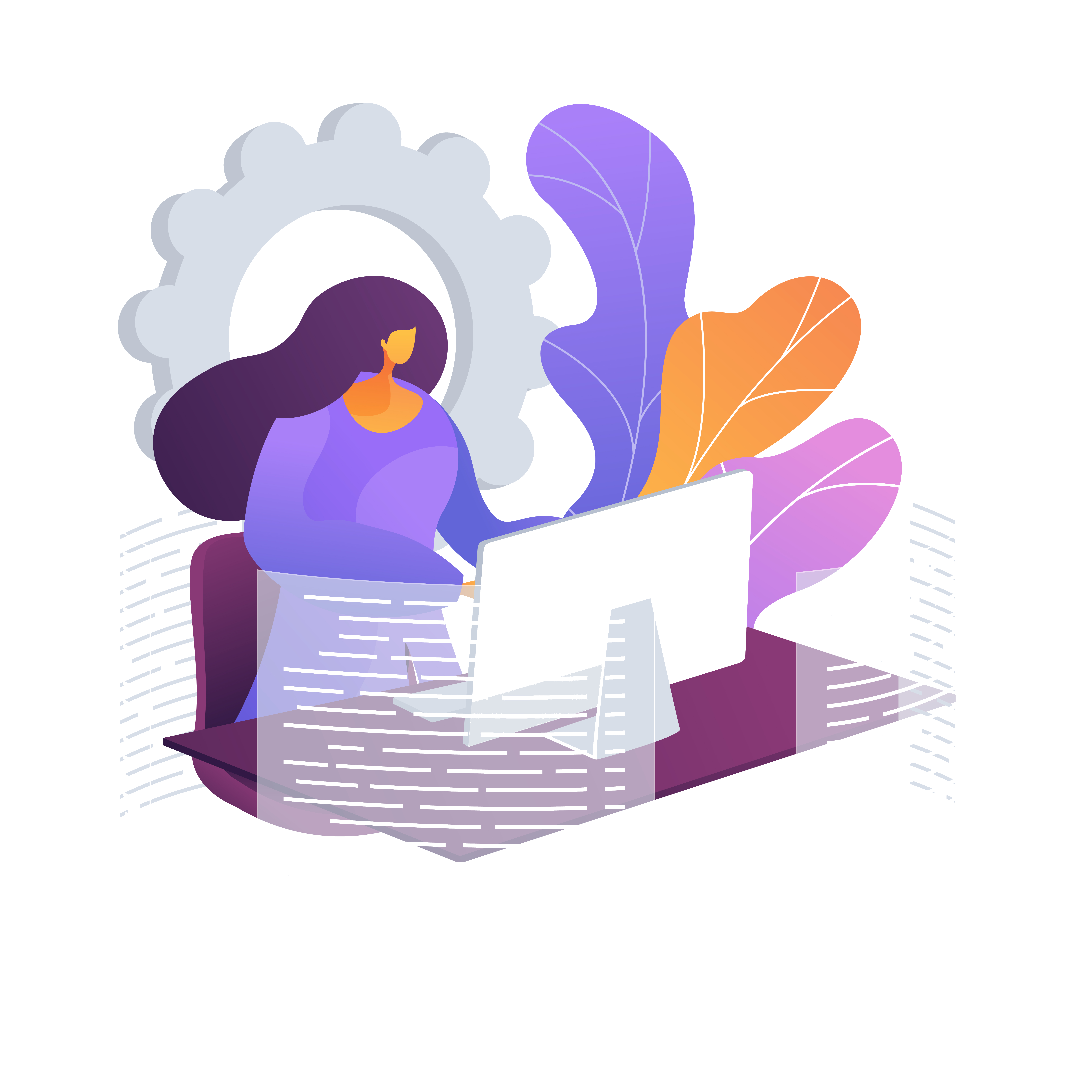 Illustration rédaction de contenu