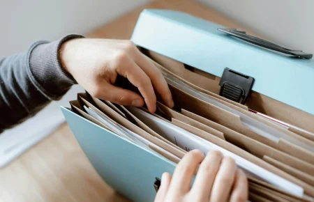 Photo d'un trieur de documents.